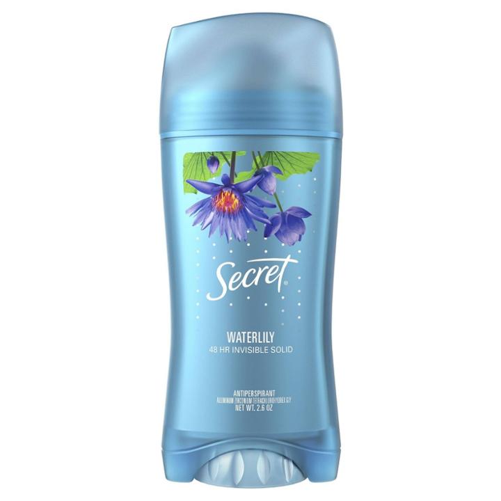 Secret Invisible Solid Antiperspirant And Deodorant Waterlily