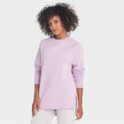 Women's Fleece Tunic Sweatshirt - Universal Thread Violet