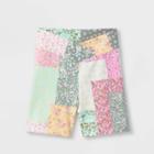Girls' V Waist Bike Shorts - Art Class Pink/green