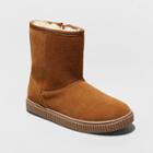 Girls' Eunice Genuine Suede Fashion Boots - Cat & Jack Chestnut 6, Girl's, Brown