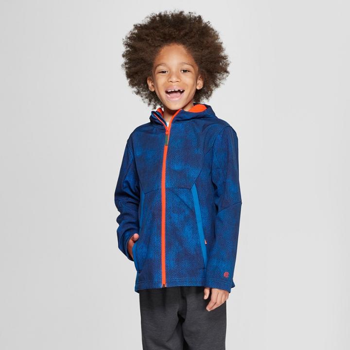 Boys' Hooded Softshell Jacket - C9 Champion Navy