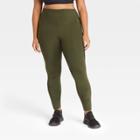 Women's Plus Size Sculpt Motto Leggings 27 - All In Motion Olive Green