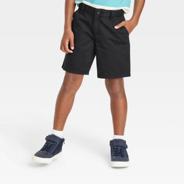 Boys' Flat Front 'at The Knee' Woven Shorts - Cat & Jack Black