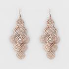 Women's Filigree Drop Earring - A New Day Rose Gold, Size: