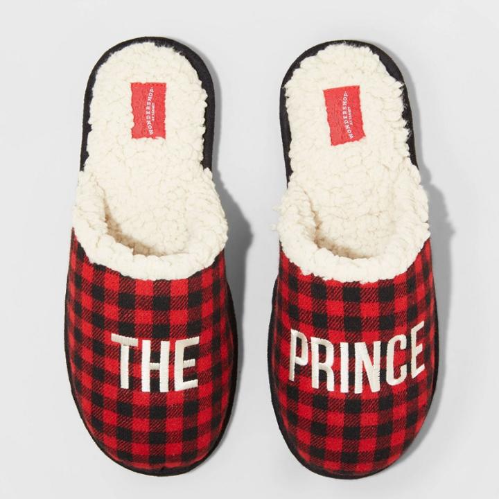 Men's Family Sleep Prince Slippers - Wondershop Red