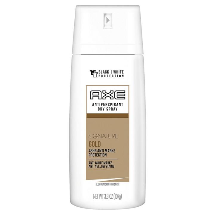 Axe Dry Spray Antiperspirant Deodorant For Men Signature Gold