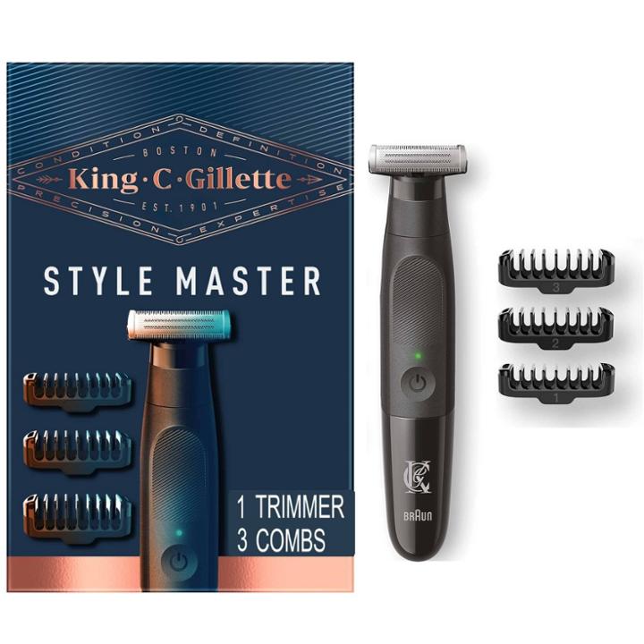 King C. Gillette Xt3000 Men's Style Master Cordless Stubble Trimmer + 3 Attachment Combs