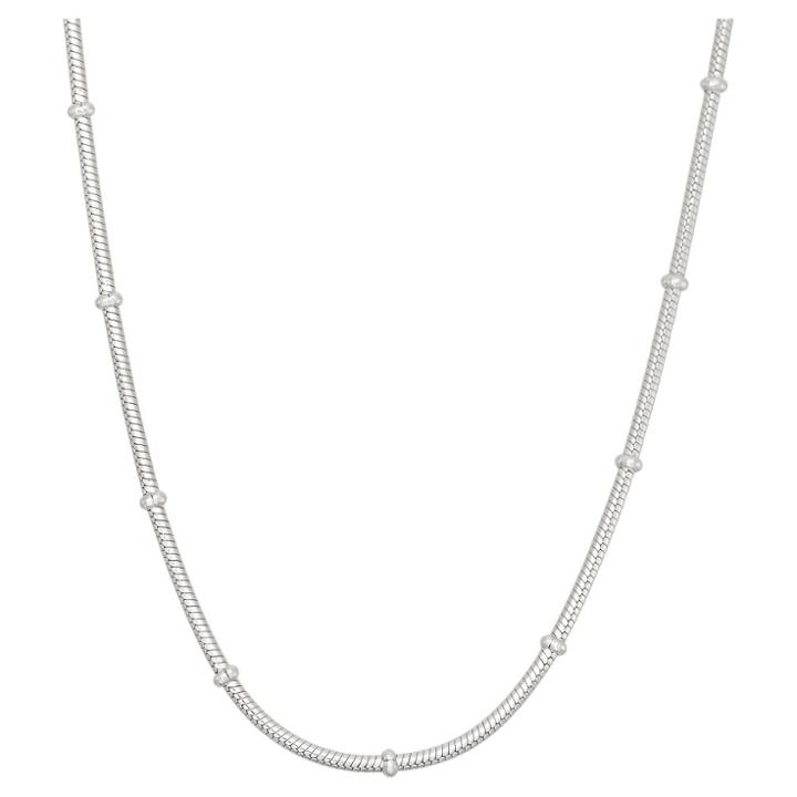 Tiara Sterling Silver 20 Rosary Snake Chain Necklace, Size: