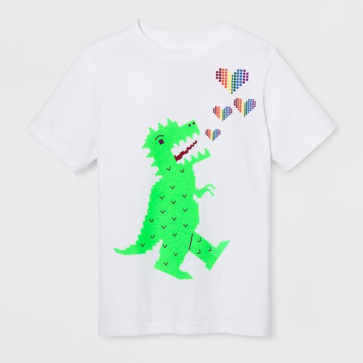 Target Pride Kids' Short Sleeve T - Rex Hearts T-shirt - White