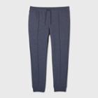 Men's Tall Pintuck Fleece Jogger Pants - Goodfellow & Co Blue