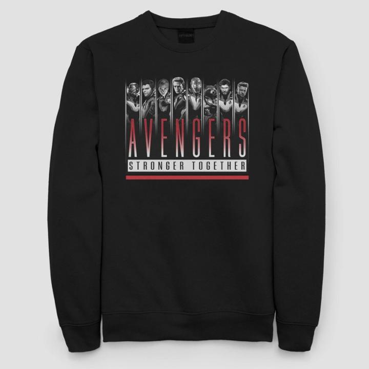Women's Marvel Avengers Together Fleece Sweatshirt (juniors') - Black