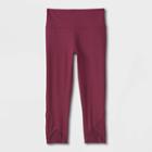Girls' Performance Cropped Leggings - All In Motion Purple