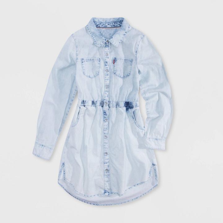 Levi's Girls' Chambray Dress - Pearl Blue