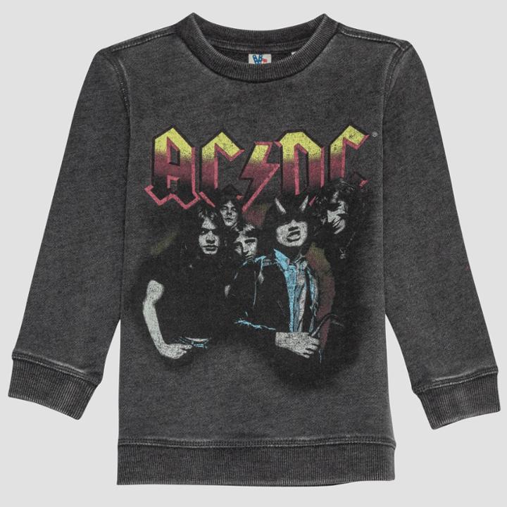 Junk Food Toddler Boys' Ac/dc Sweatshirt - Black