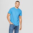 Men's Regular Fit Short Sleeve Crew T-shirt - Goodfellow & Co Blue Raindrop