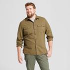 Men's Big & Tall Slim Fit Button-down Work Shirt - Goodfellow & Co Green