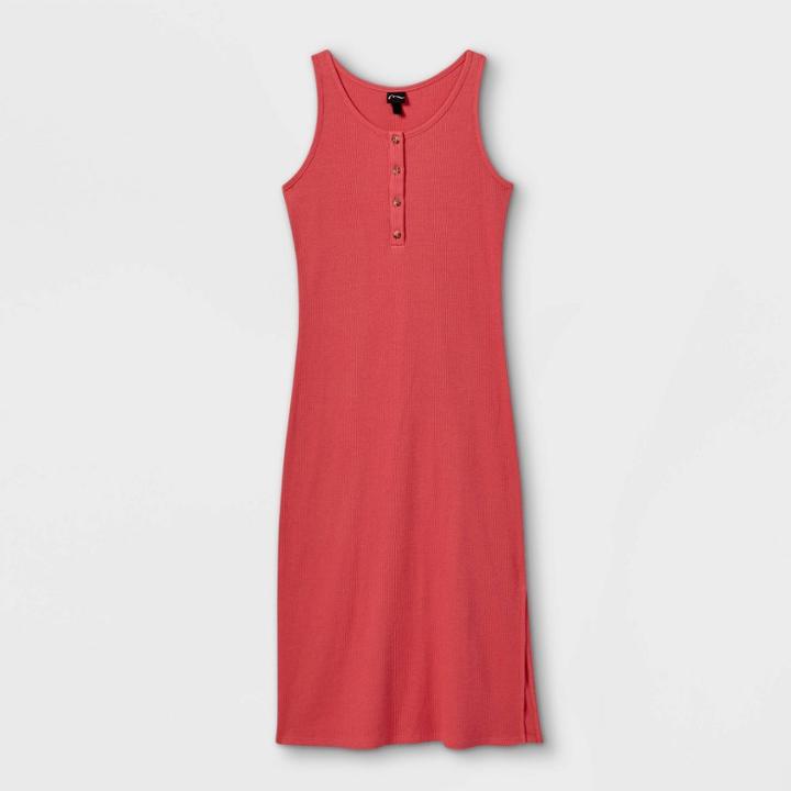 Girls' Rib-knit Midi Sleeveless Dress - Art Class