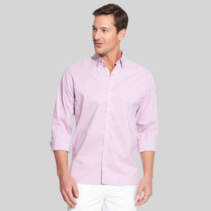 Van Heusen Men's Classic Fit Long Sleeve Button-down Shirt - Lavender