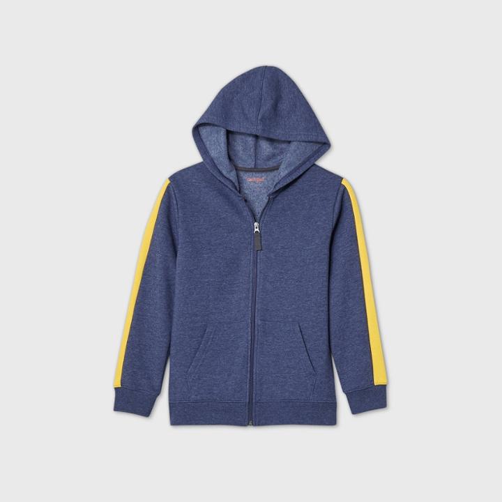 Boys' Fleece Zip-up Hoodie - Cat & Jack Navy