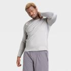 Men's Long Sleeve Fitted T-shirt - All In Motion Gray S, Men's,