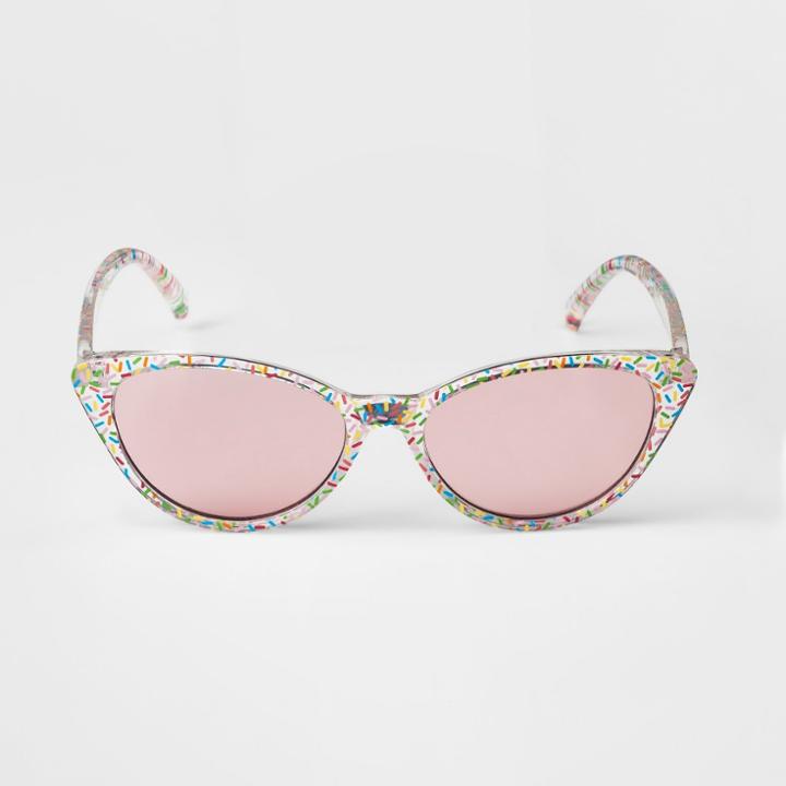 Girls' Sprinkle Cat Eye Sunglasses - Art Class One Size,