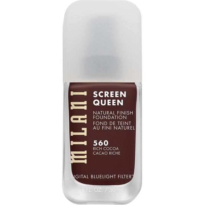 Milani Screen Queen Foundation Rich Cocoa - 1 Fl Oz, Rich Brown