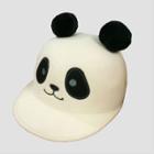 Toddler Girls' Panda Molded Cloche Hat - Cat & Jack Black/white 2t-5t, Girl's, Beige