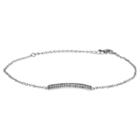 Journee Collection 2/5 Ct. T.w. Round-cut Cz Chain Pave Set Bracelet In Base Metal -