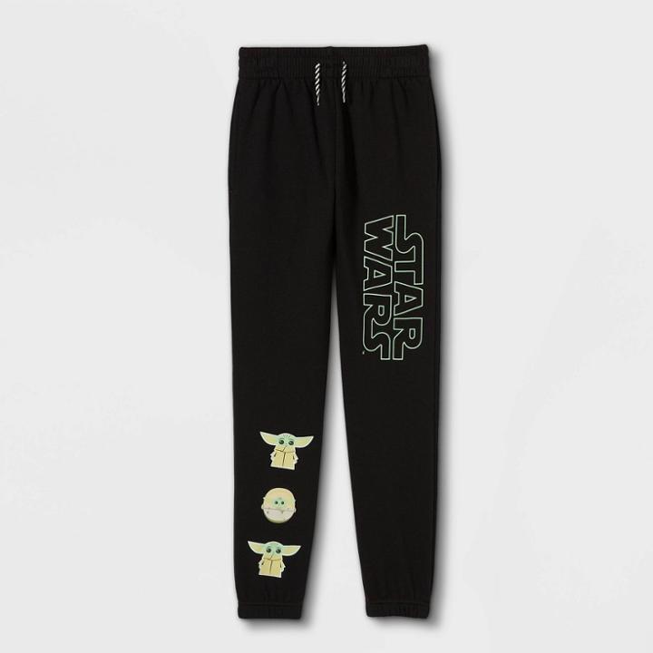 Kids' Star Wars Baby Yoda Jogger Pants - Black