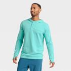Men's Supima Fleece Sweatshirt - All In Motion Teal Blue