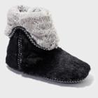 Women's Dearfoams Bootie Slippers - Black