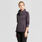 Women's Tech Fleece Asymmetrical Jacket - C9 Champion Dark Heather Gray S, Dark Gray Heather