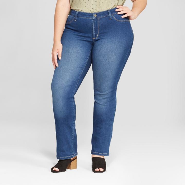 Target Women's Plus Size Straight Leg Jeans - Universal Thread Medium Wash