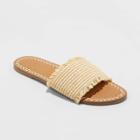 Women's Luciana Woven Slide Sandals - Universal Thread Natural