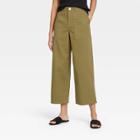 Women's High-rise Wide Leg Pants - Who What Wear Deep Olive