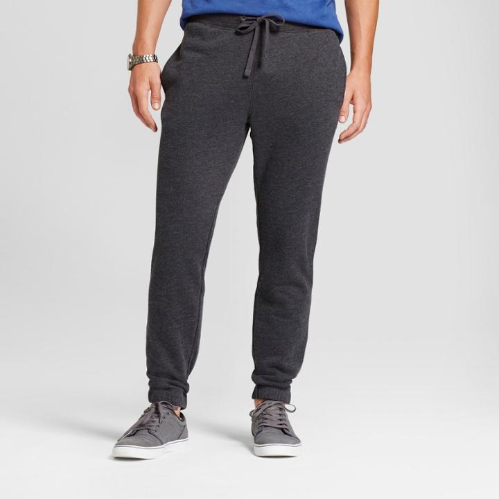 Men's Fleece Jogger Pants - Goodfellow & Co Charcoal (grey)