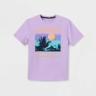 Boys' 'puerto Rico Sun Bay Sunset' Graphic Short Sleeve T-shirt - Art Class Purple