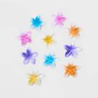 Hibiscus Flower Mini Hair Clips 10pc - Wild Fable Multicolor Brights