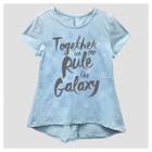 Girls' Star Wars T-shirt - Blue S (6-6x),