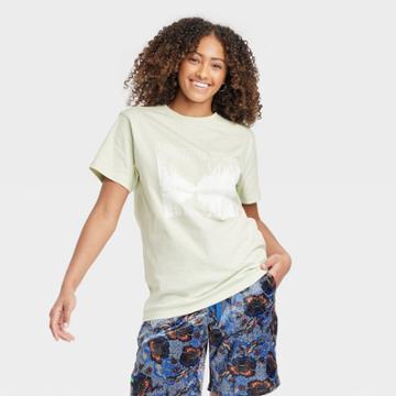 Houston White Adult Short Sleeve Logo Graphic Shirt - Aqua Green Xxs/xs