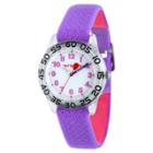 Disney Girls' Red Balloon Plastic Time Teacher Watch - Purple