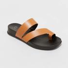 Women's Joelle Toe Ring Sandals - A New Day Cognac