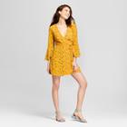 Women's Floral Print Wrap Dress - Lots Of Love By Speechless (juniors') Yellow