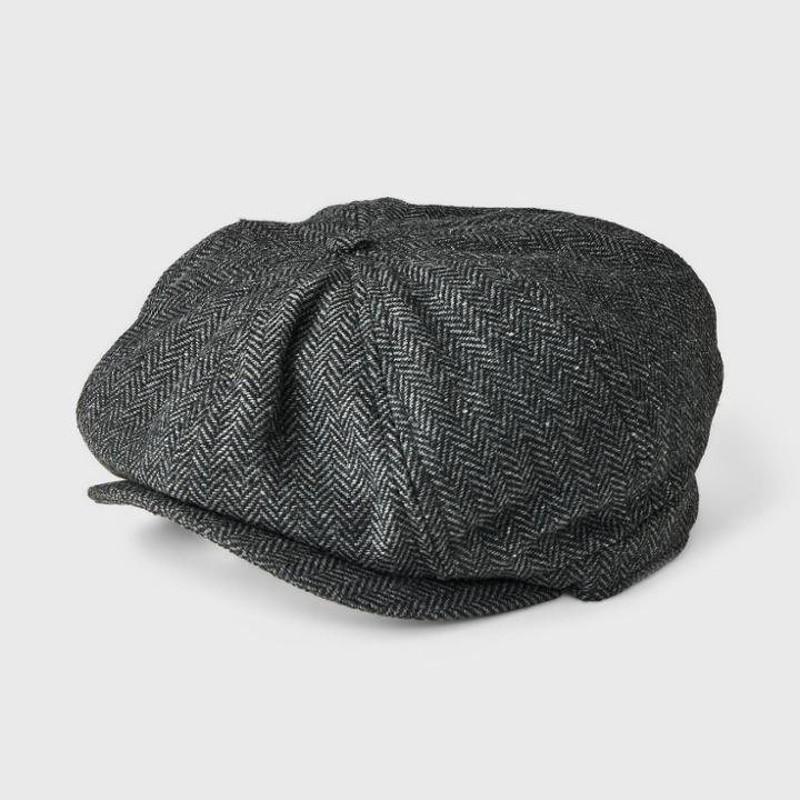 Houston White Adult Page Boy Baseball Hat - Gray