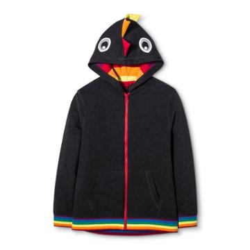 Unbranded Pride Kids' Dino Costume Hooded Sweatshirt - Black