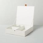 Fabric Divided Jewelry Box Cream - Hearth & Hand With Magnolia, Ivory