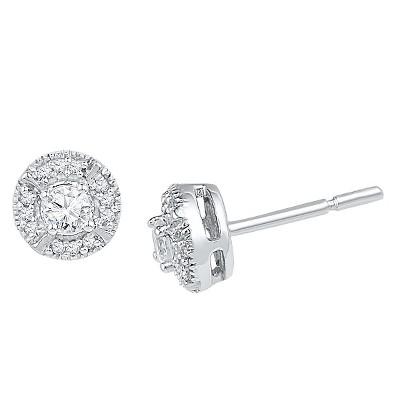 Target 1/4 Ct. T.w. Round Diamond Prong Set Stud Earring In