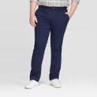 Men's Big & Tall Slim Chino Pants - Goodfellow & Co Xavier Navy 46x30,