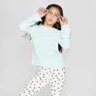 Girls' Bell Sleeve Pullover Sweater - Cat & Jack Aqua
