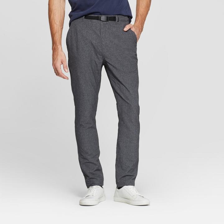 Men's Tapered Clip Belt Performance Pants - Goodfellow & Co Zodiac Night